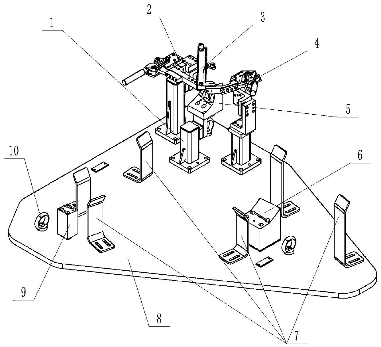 Partial plate bending device