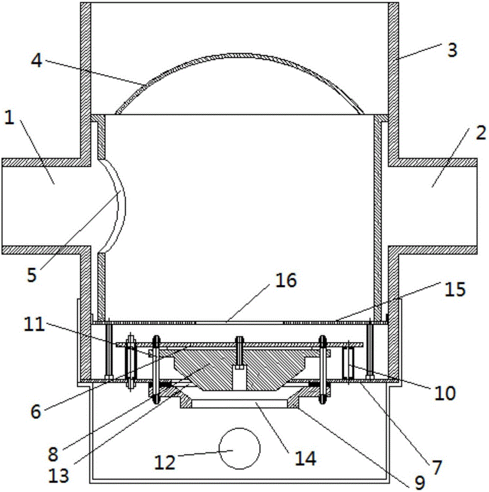 Rainwater pollutant intercepting and discarding device