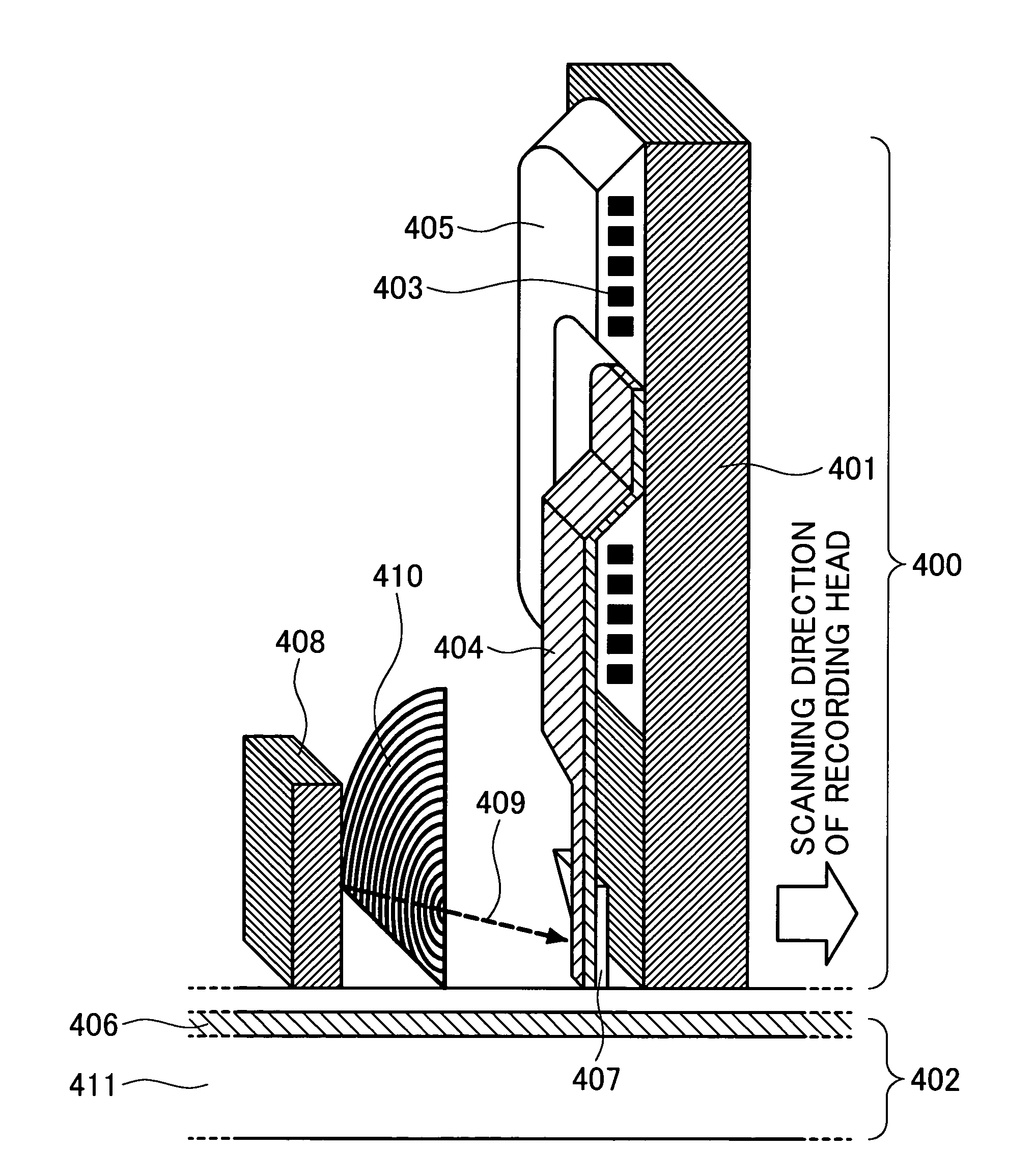 Recording head and information recording apparatus