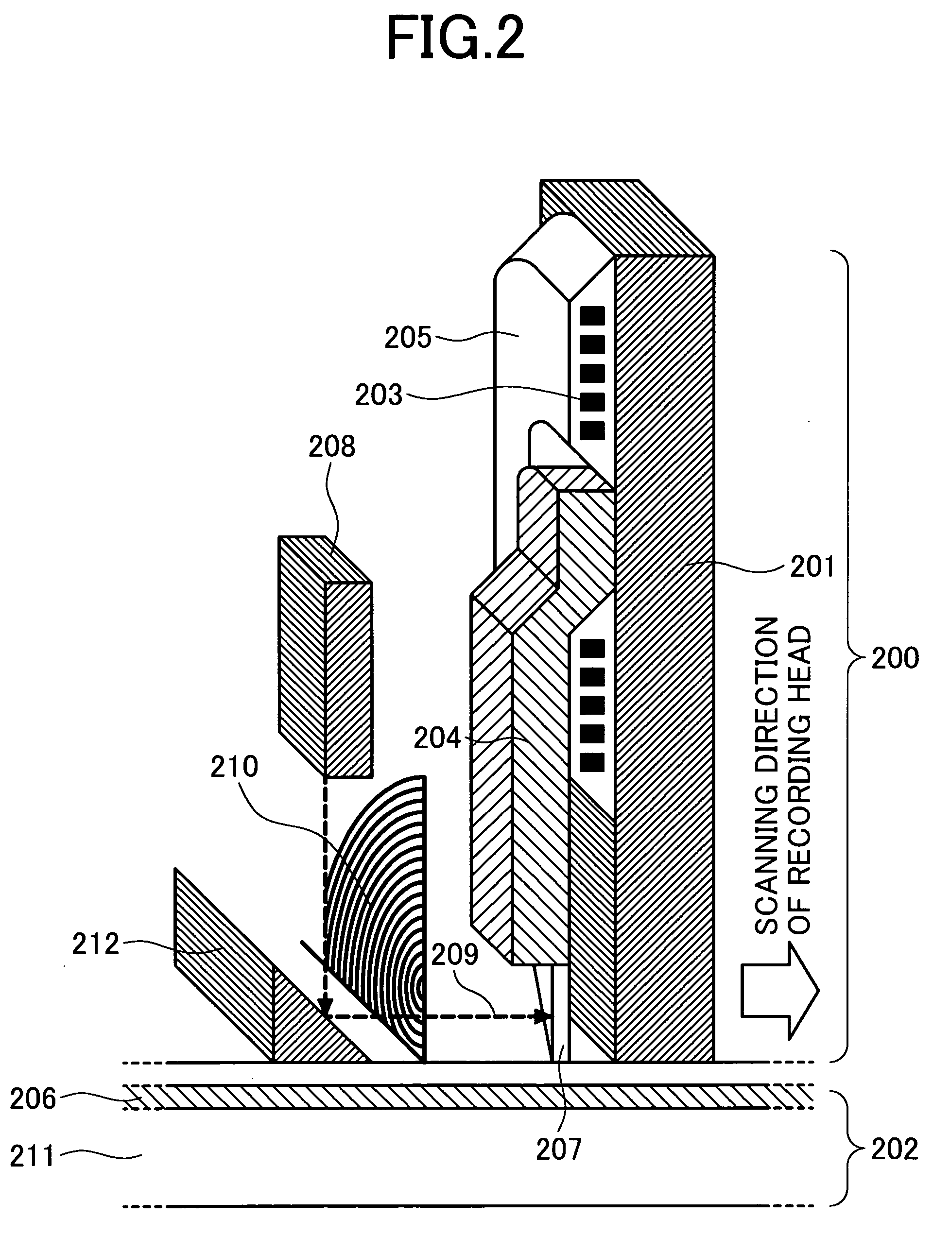 Recording head and information recording apparatus