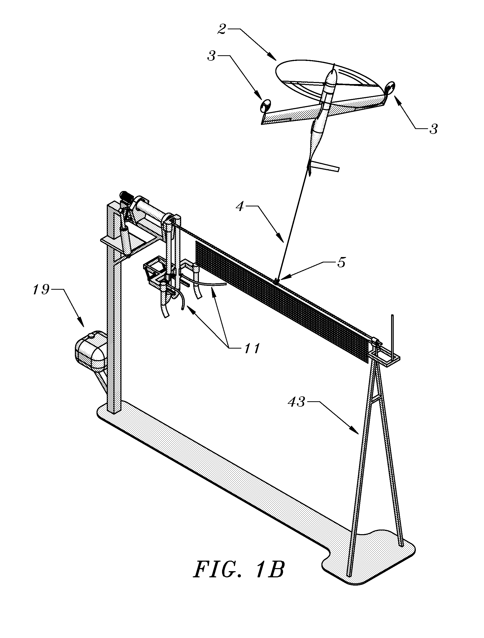 Method and apparatus for automated launch, retrieval, and servicing of a hovering aircraft