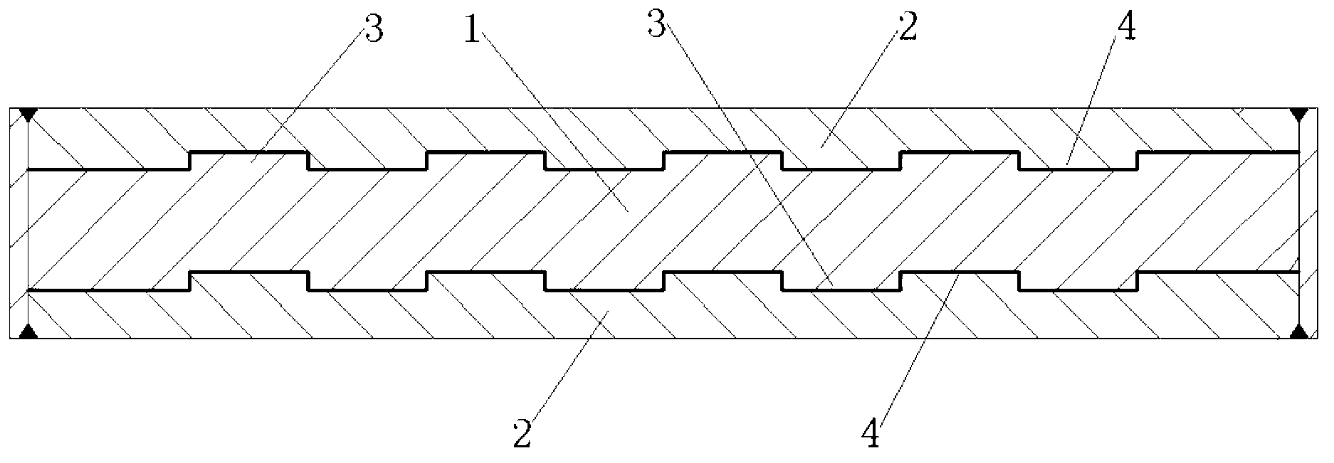 Meshing type composite plate vacuum rolling preparation method