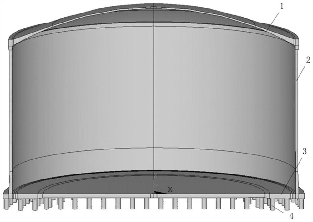 An LNG full-capacity storage tank stress analysis method under the wind load effect