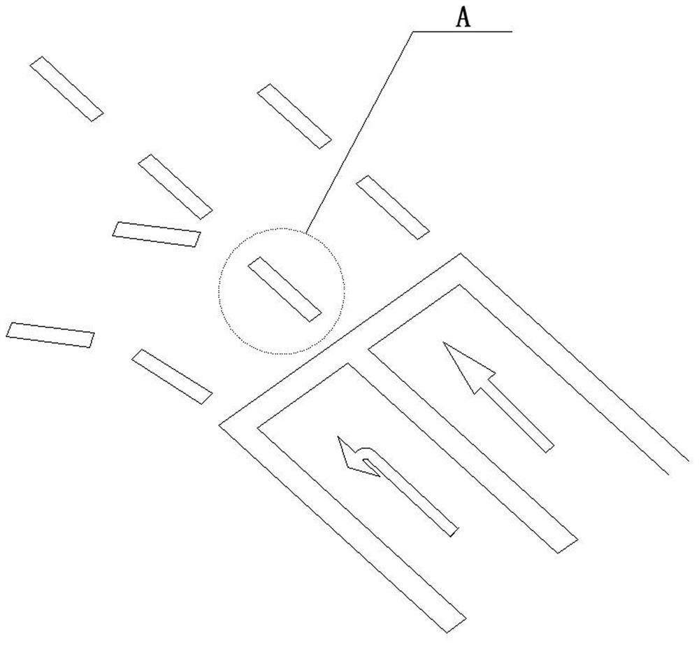 Directional indication road traffic facility suitable for automatic driving of intelligent vehicle