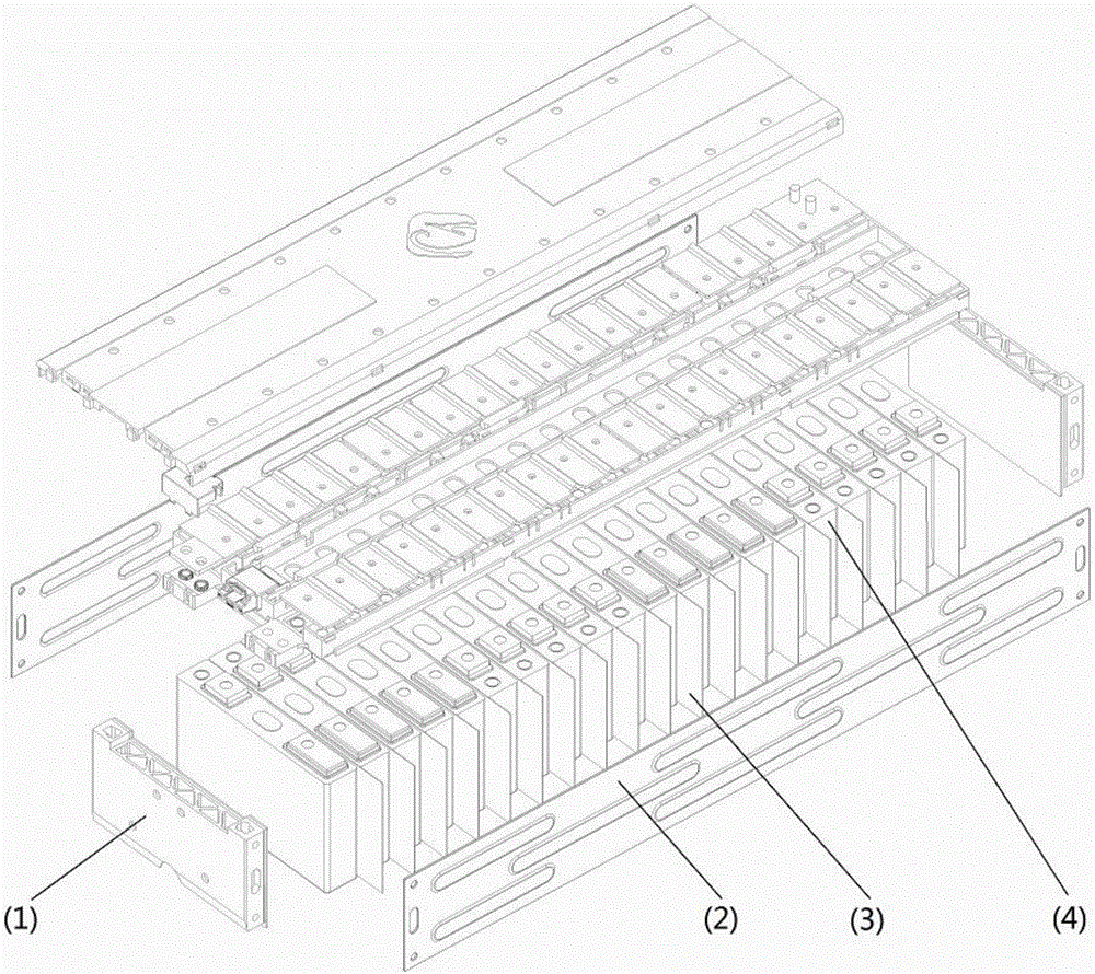 Passive protection battery module structure and manufacturing method thereof