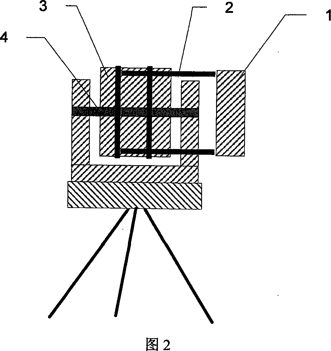 Total station instrument combined location method based on optical fiber gyro