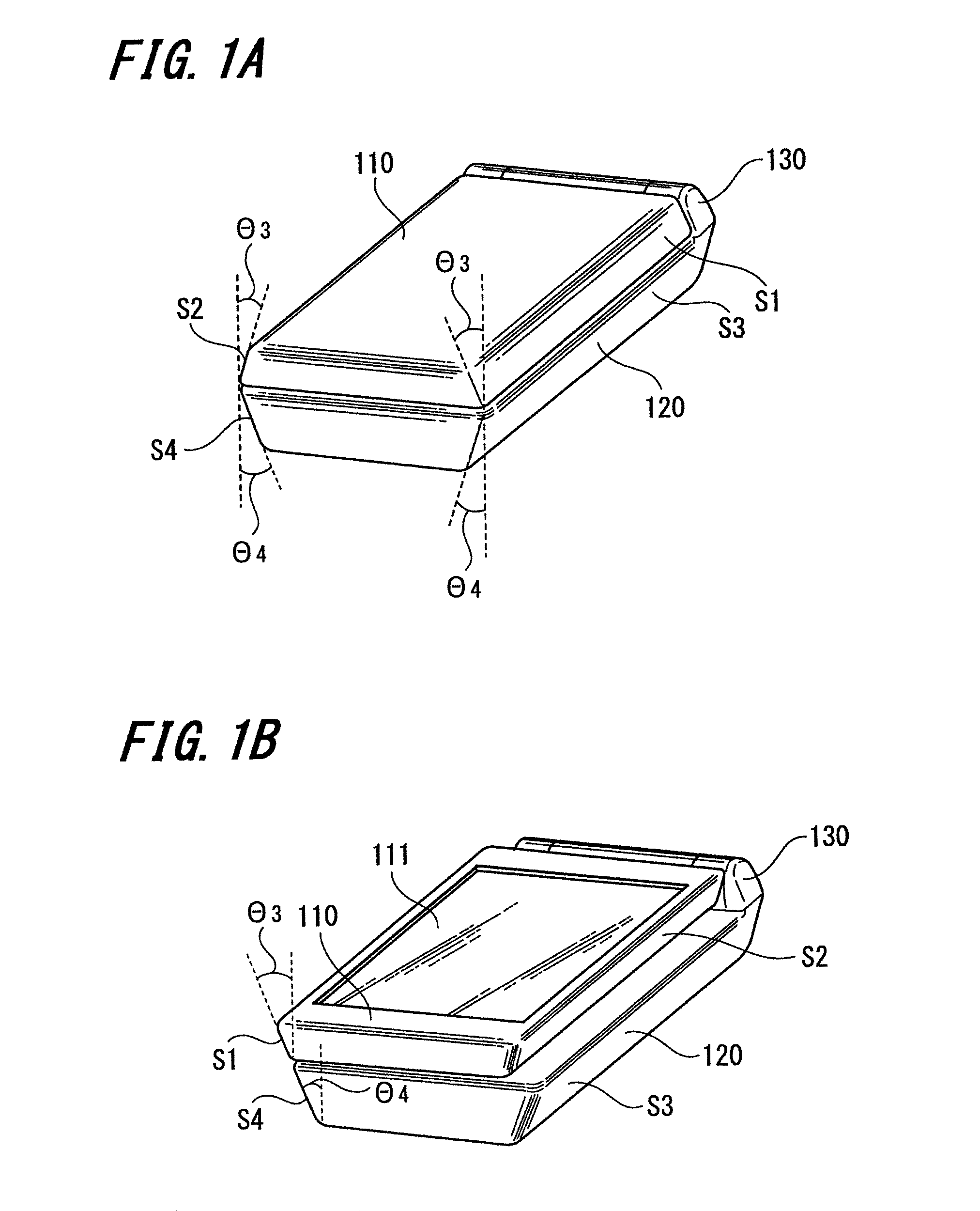 Portable terminal with rotating display