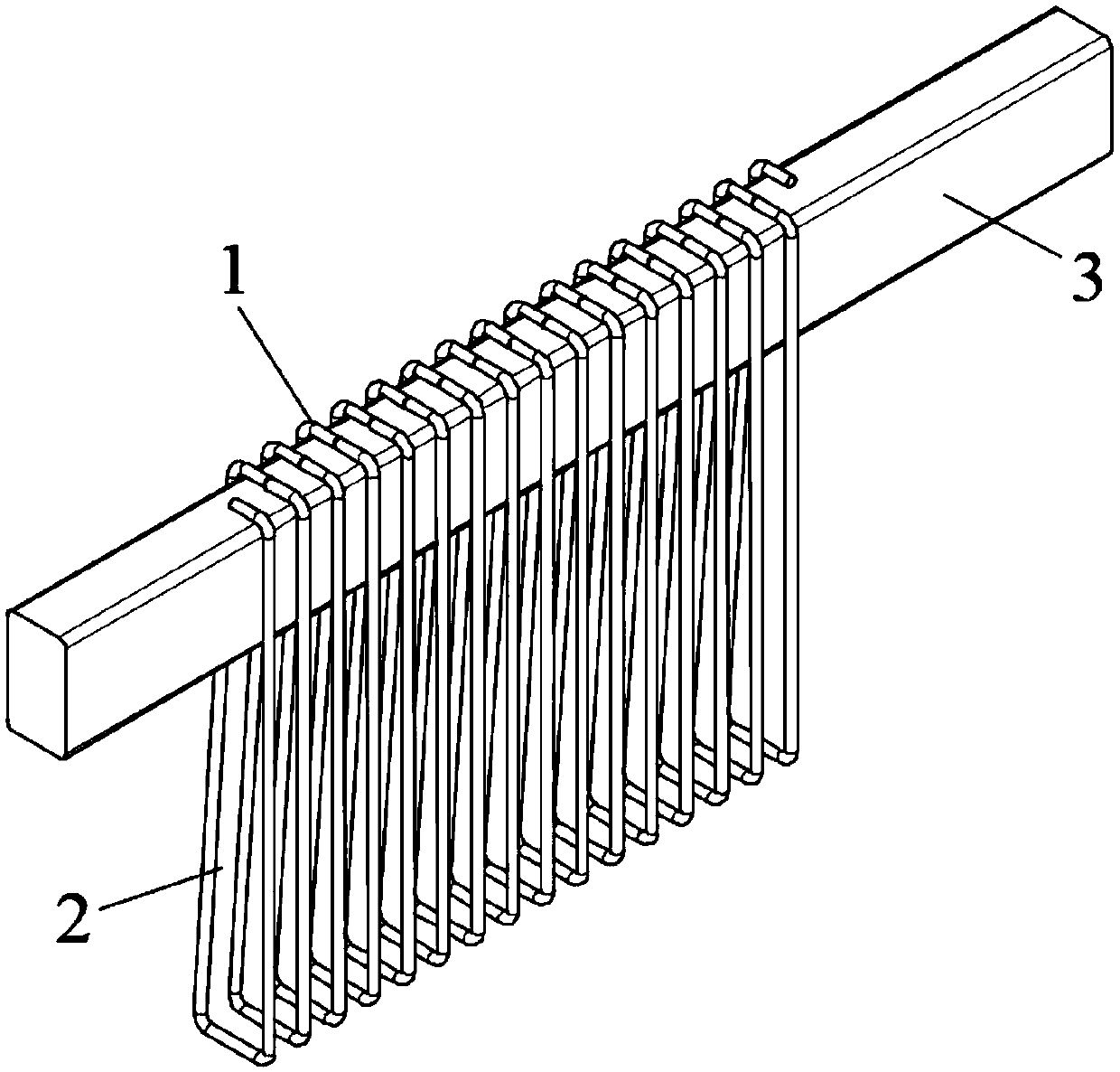 Macromolecule pipe wall pulse heating pipe