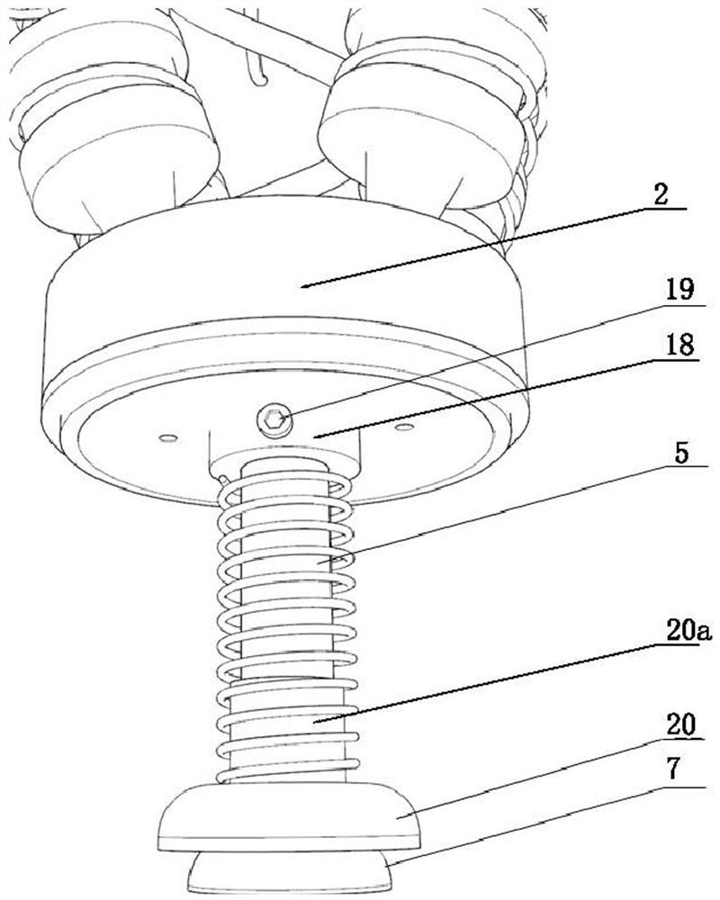 Multidirectional shock absorbing and buffering device for extracting centrifugal tube in centrifugal machine and using method of multidirectional shock absorbing and buffering device