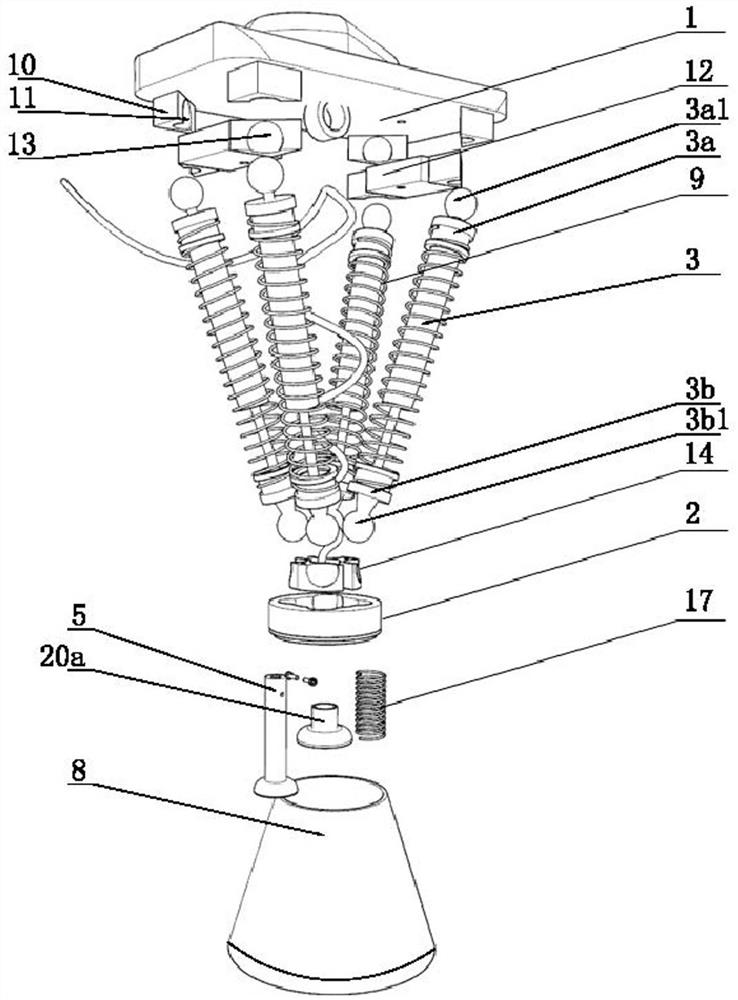 Multidirectional shock absorbing and buffering device for extracting centrifugal tube in centrifugal machine and using method of multidirectional shock absorbing and buffering device