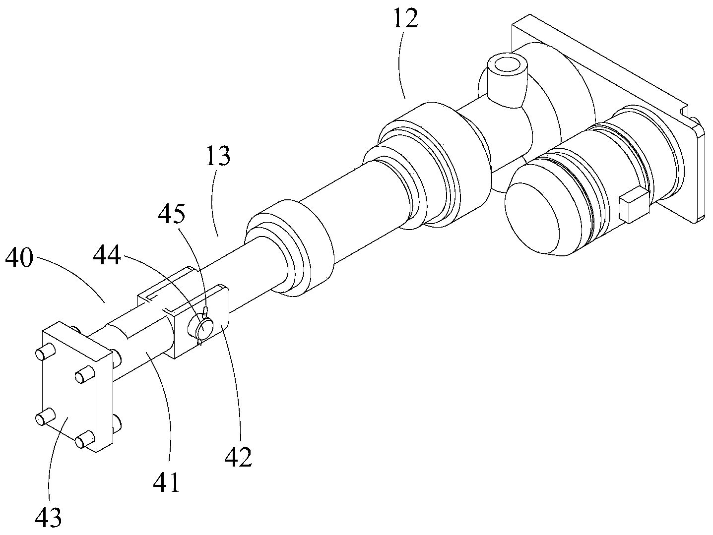 Changing device of extrusion container assembly