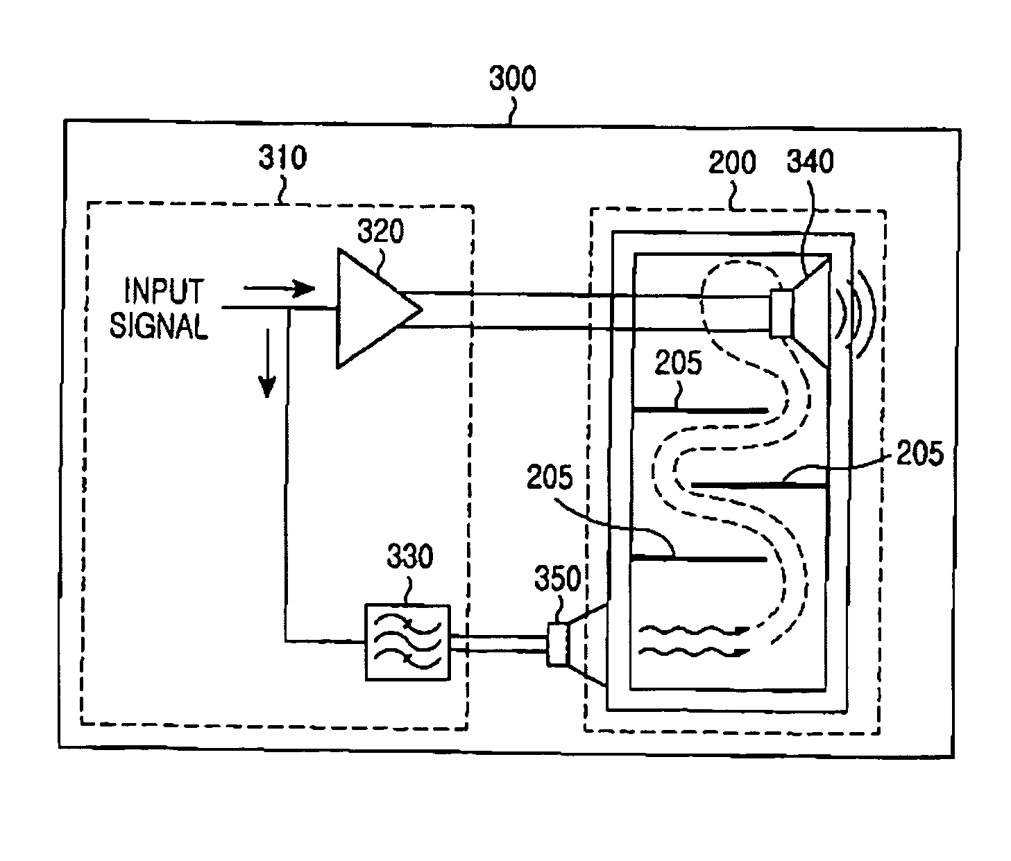 Speaker device of mobile communication terminal for outputting high quality sound