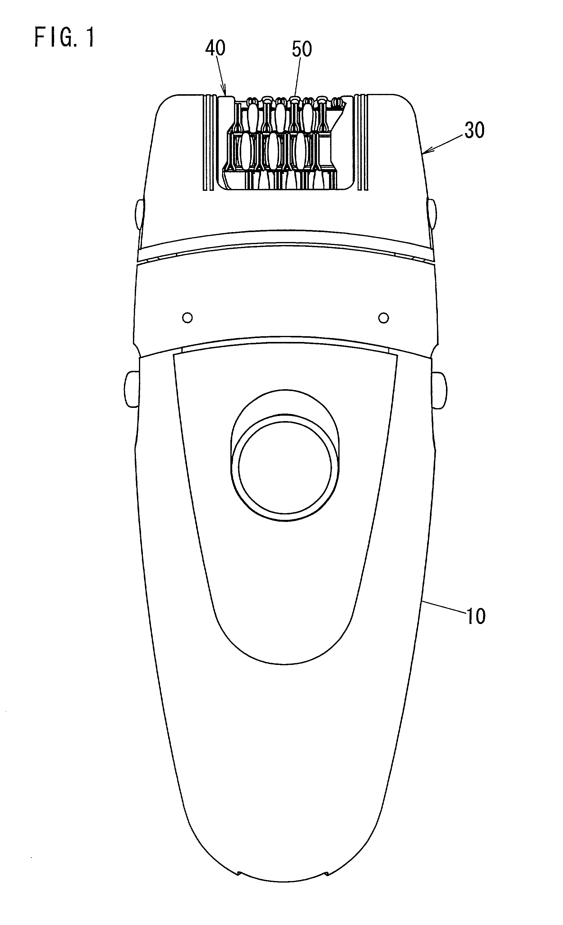 Hand-held epilating device