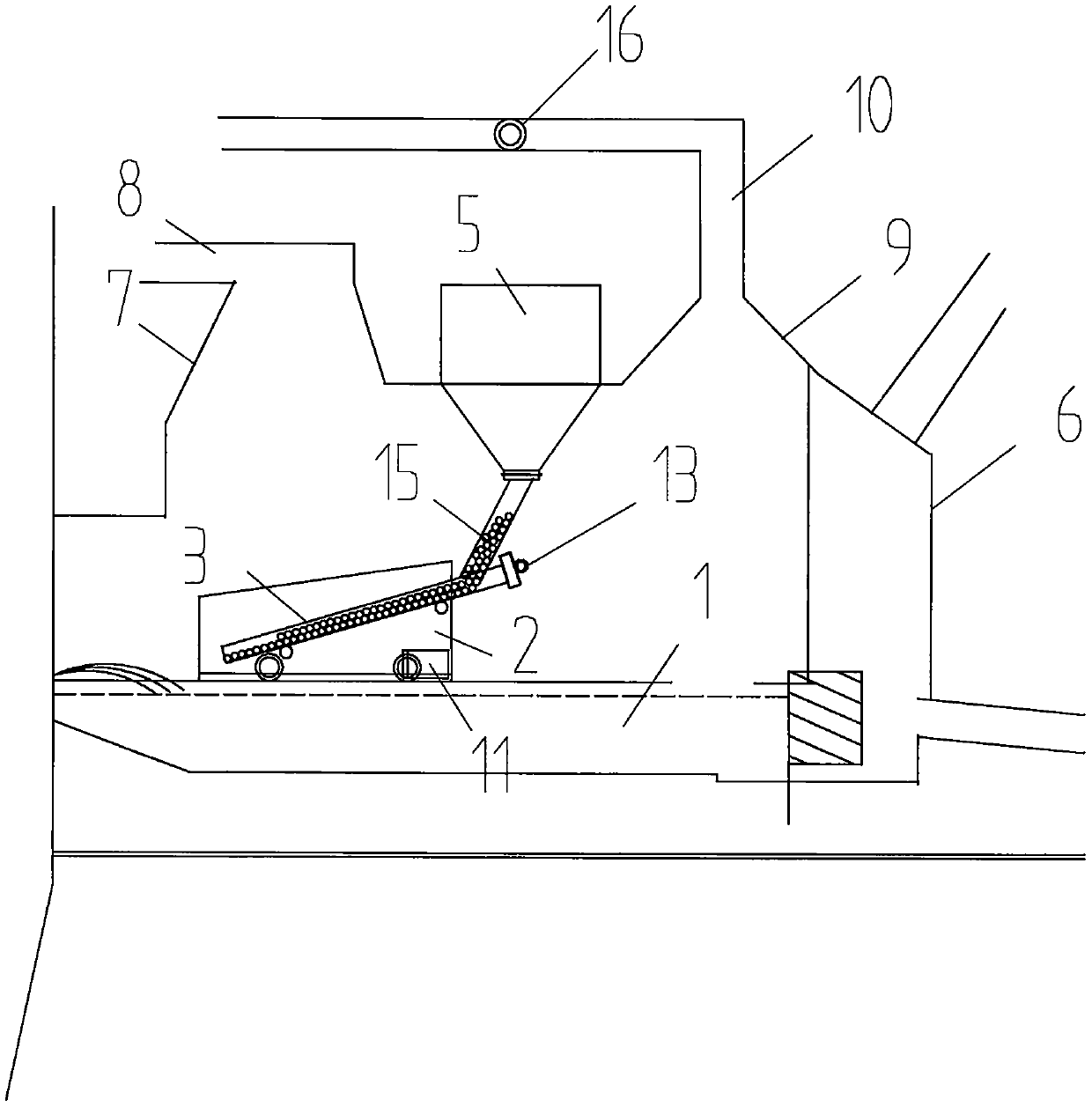 Energy-saving and production-increasing method of preheating pellet materials by blast furnace tap drain hot smoke