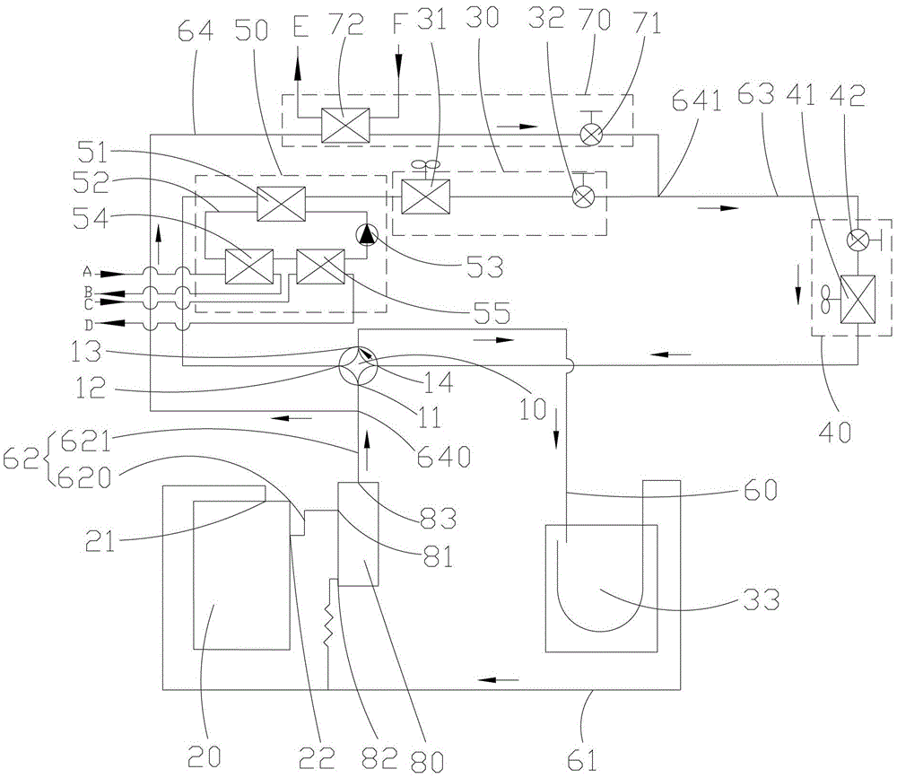 Air conditioning heat pump system