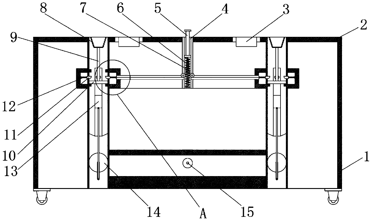 Feeding and taking device for warehouse transportation