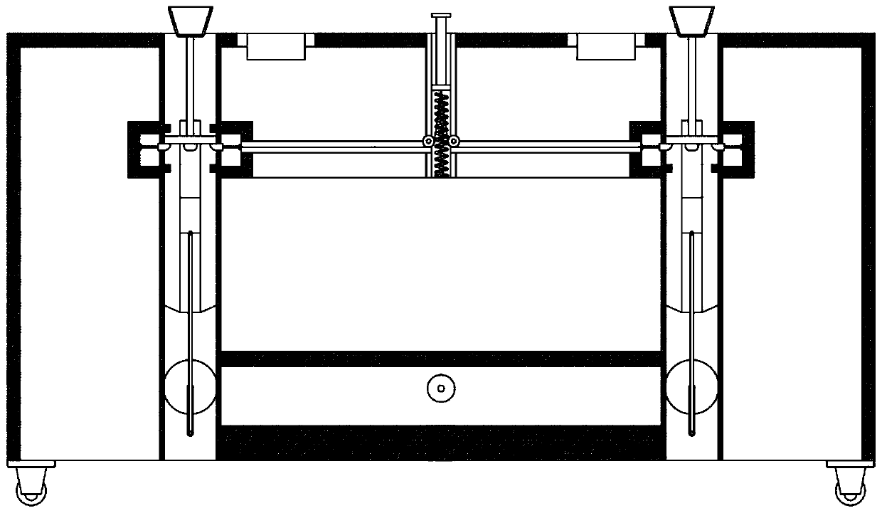 Feeding and taking device for warehouse transportation