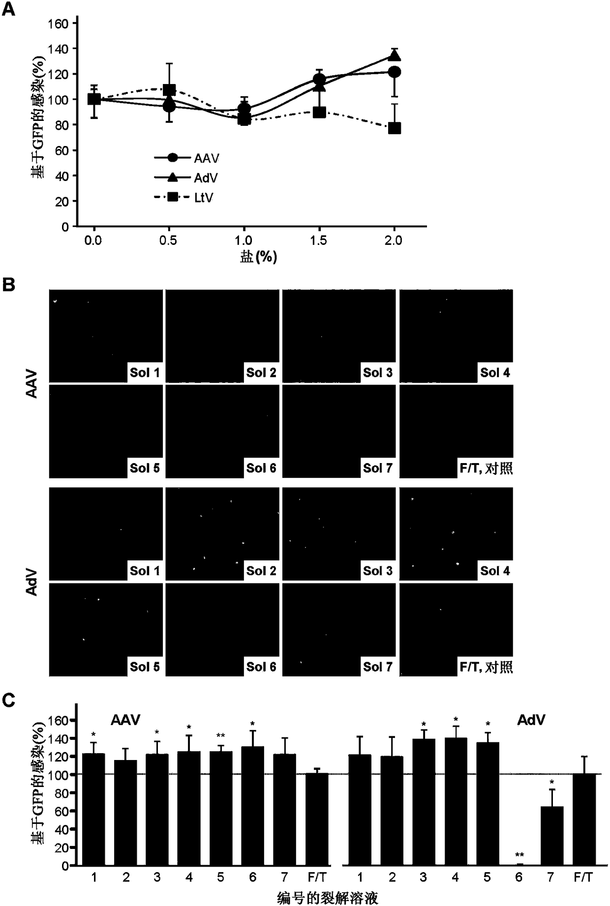 Methods, compositions and kits for extraction and purification of adeno-associated virus and adenovirus from host cells