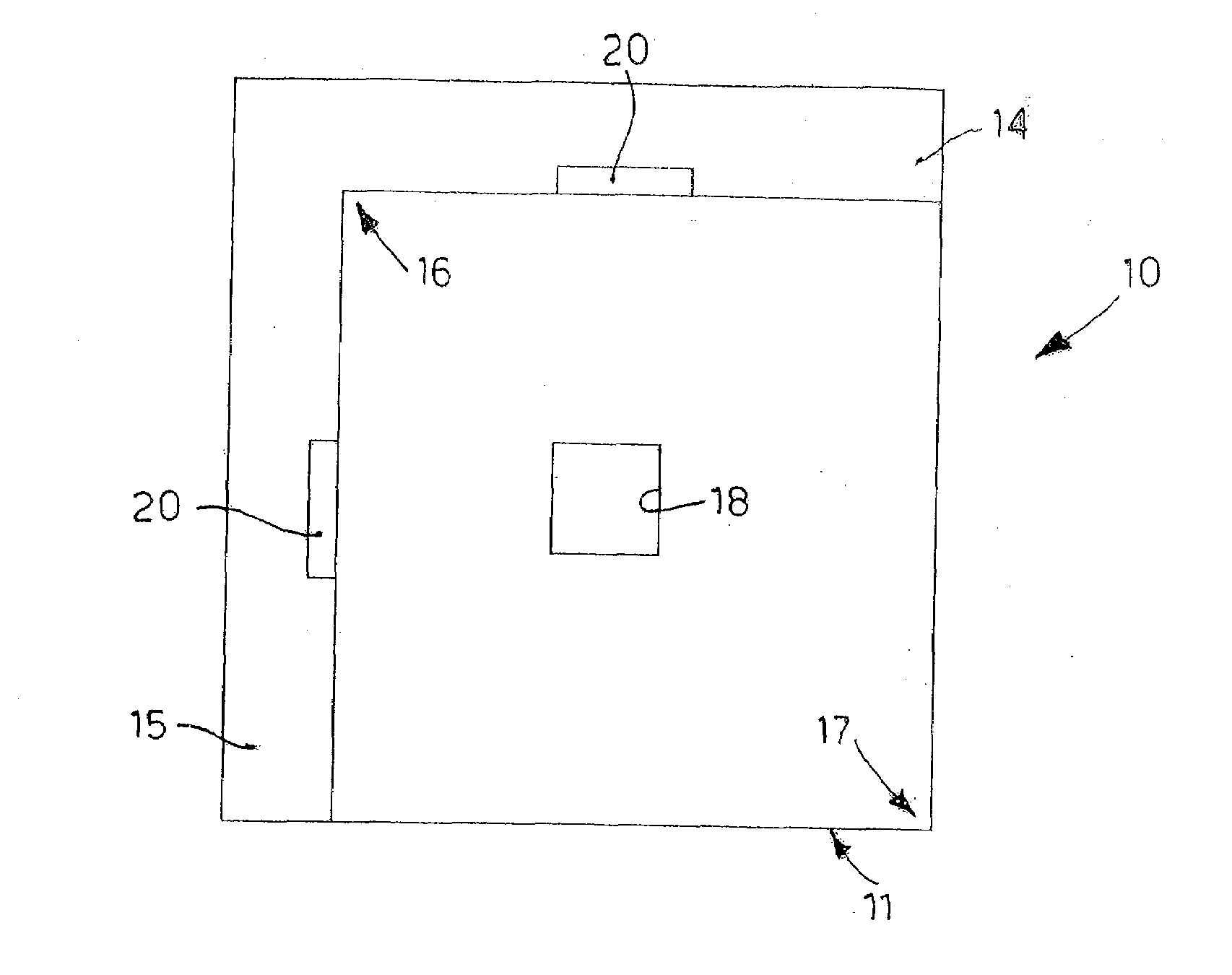 Container for storing plates for electronic circuits and relative method