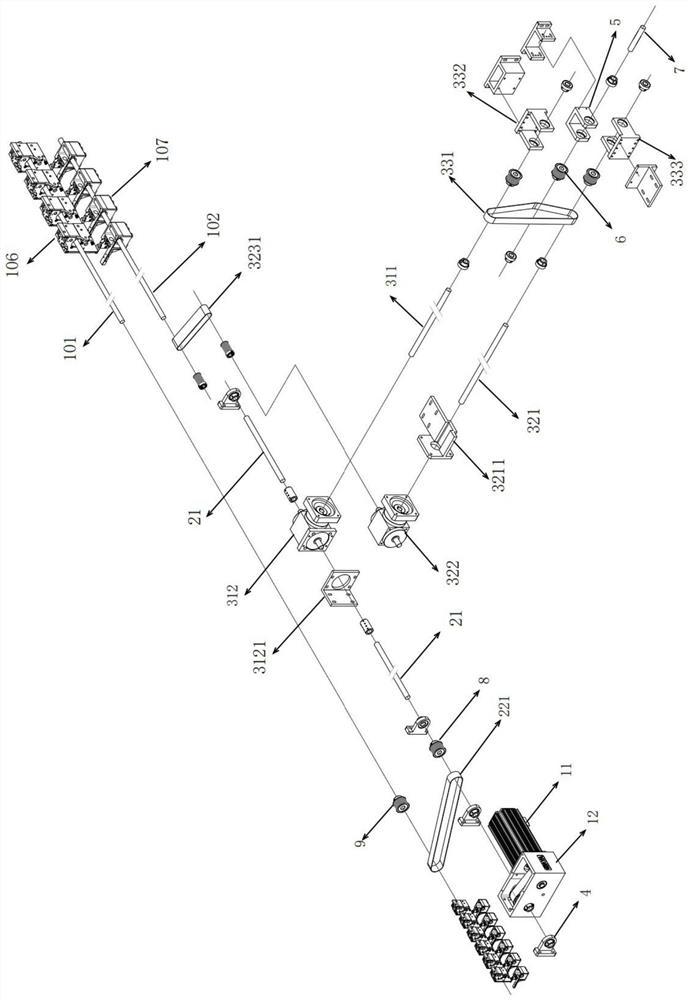 Transmission system of embroidery machine and embroidery machine thereof