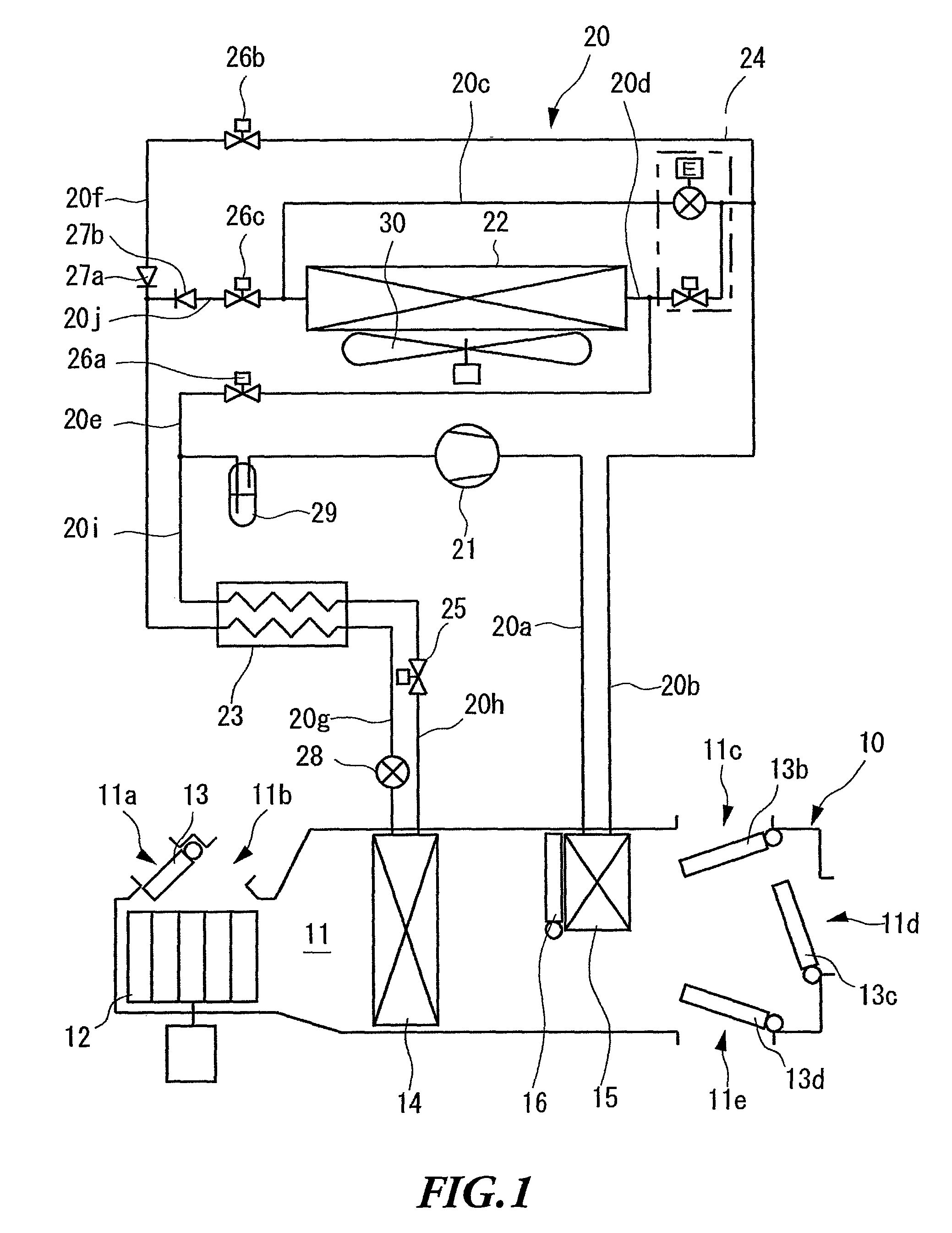 Vehicle air conditioning apparatus