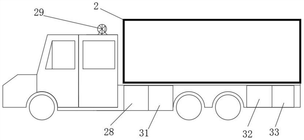 New energy sewage treatment vehicle