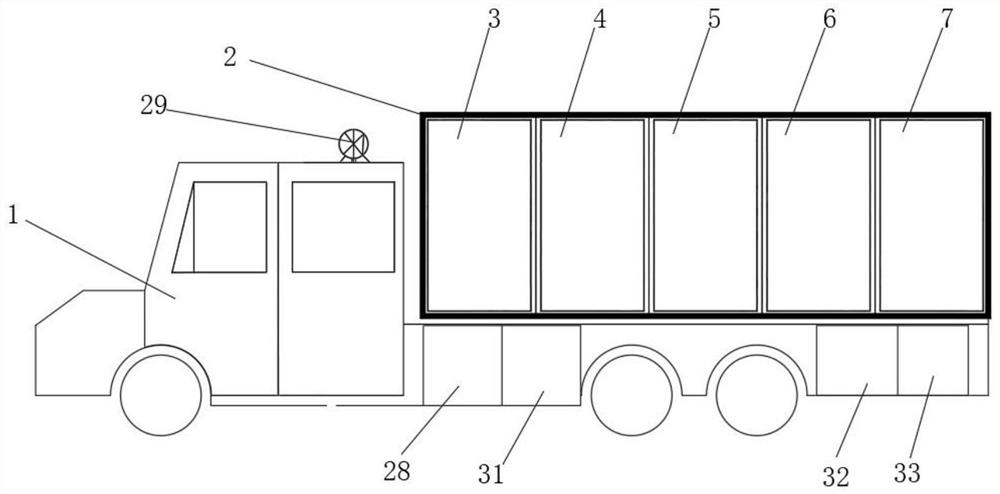 New energy sewage treatment vehicle