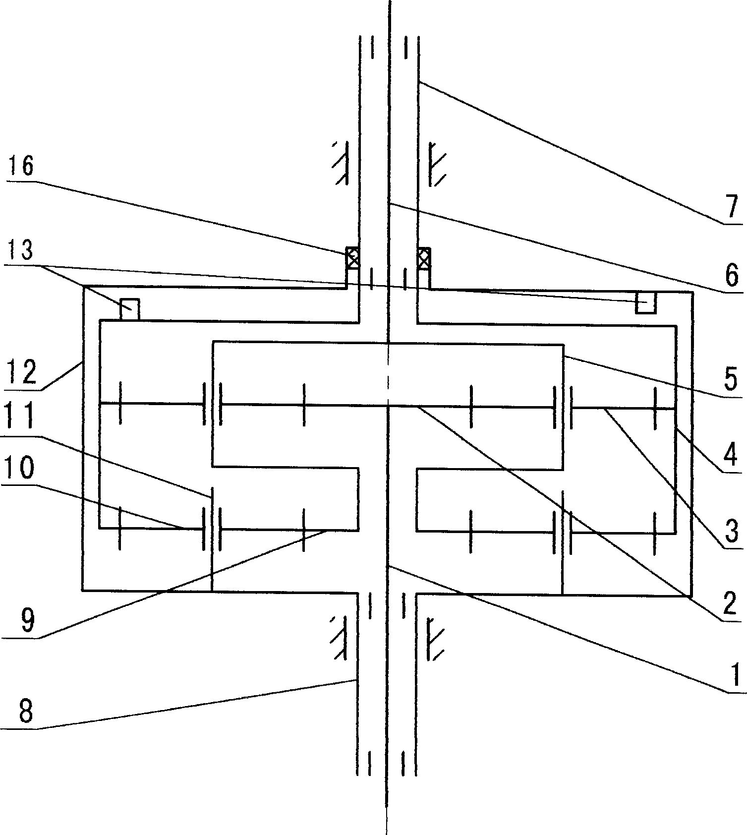 Fully automatic speed reducing clutch of washing machine