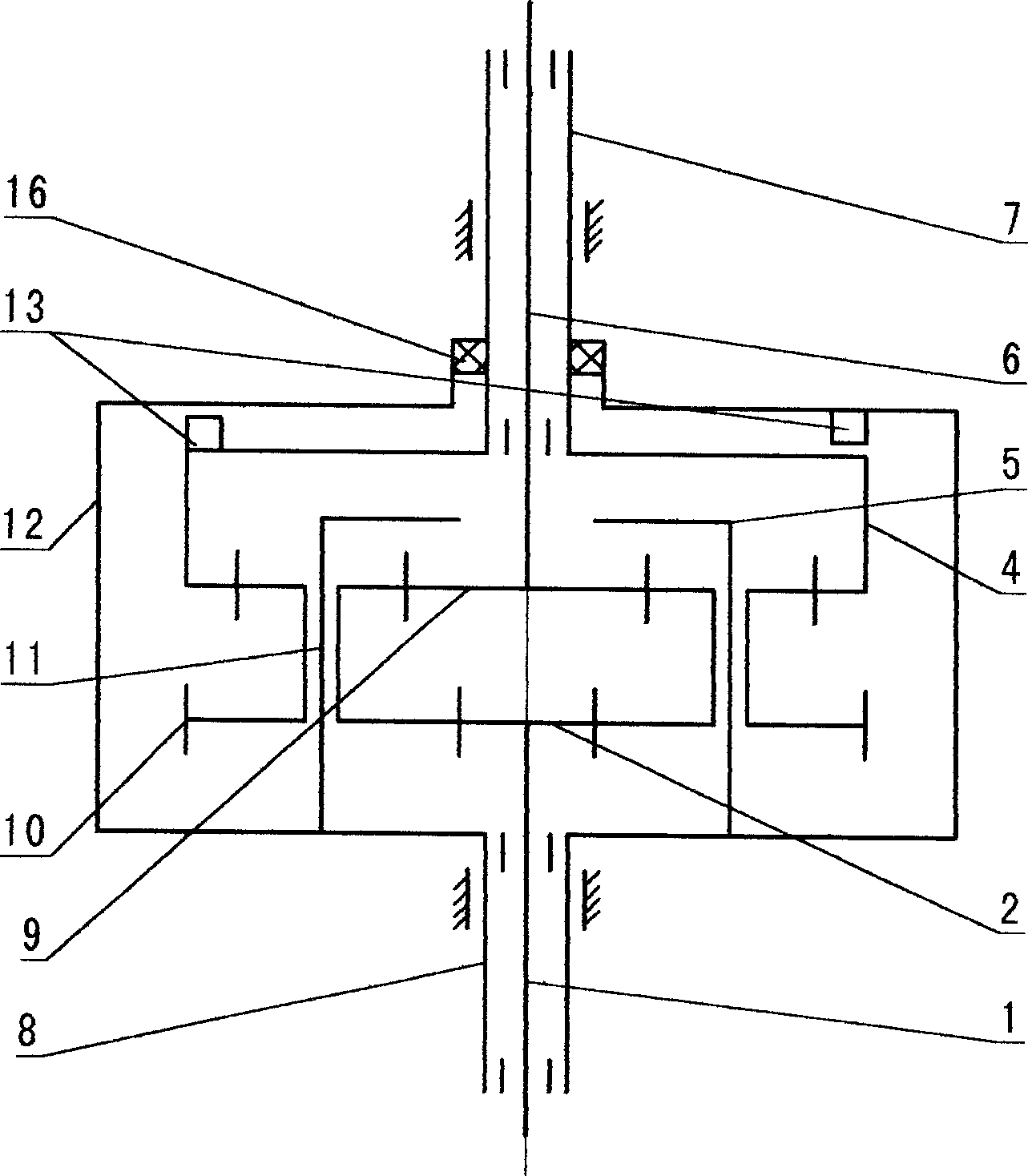 Fully automatic speed reducing clutch of washing machine