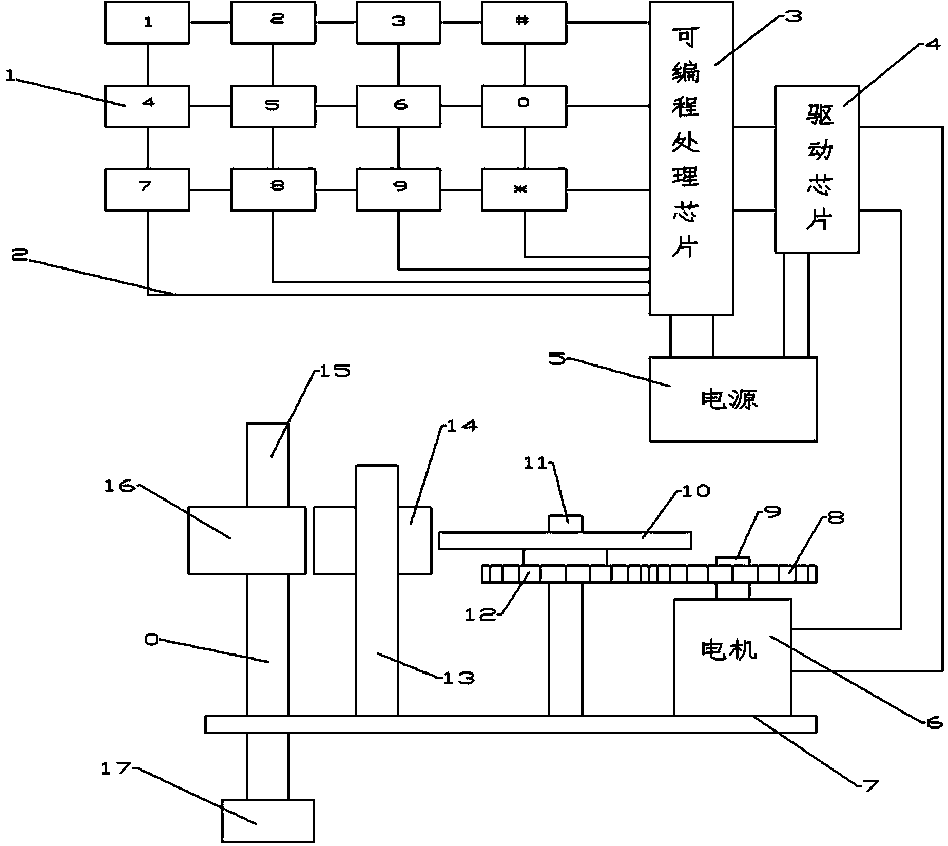 Electronic input type mechanical coded lock