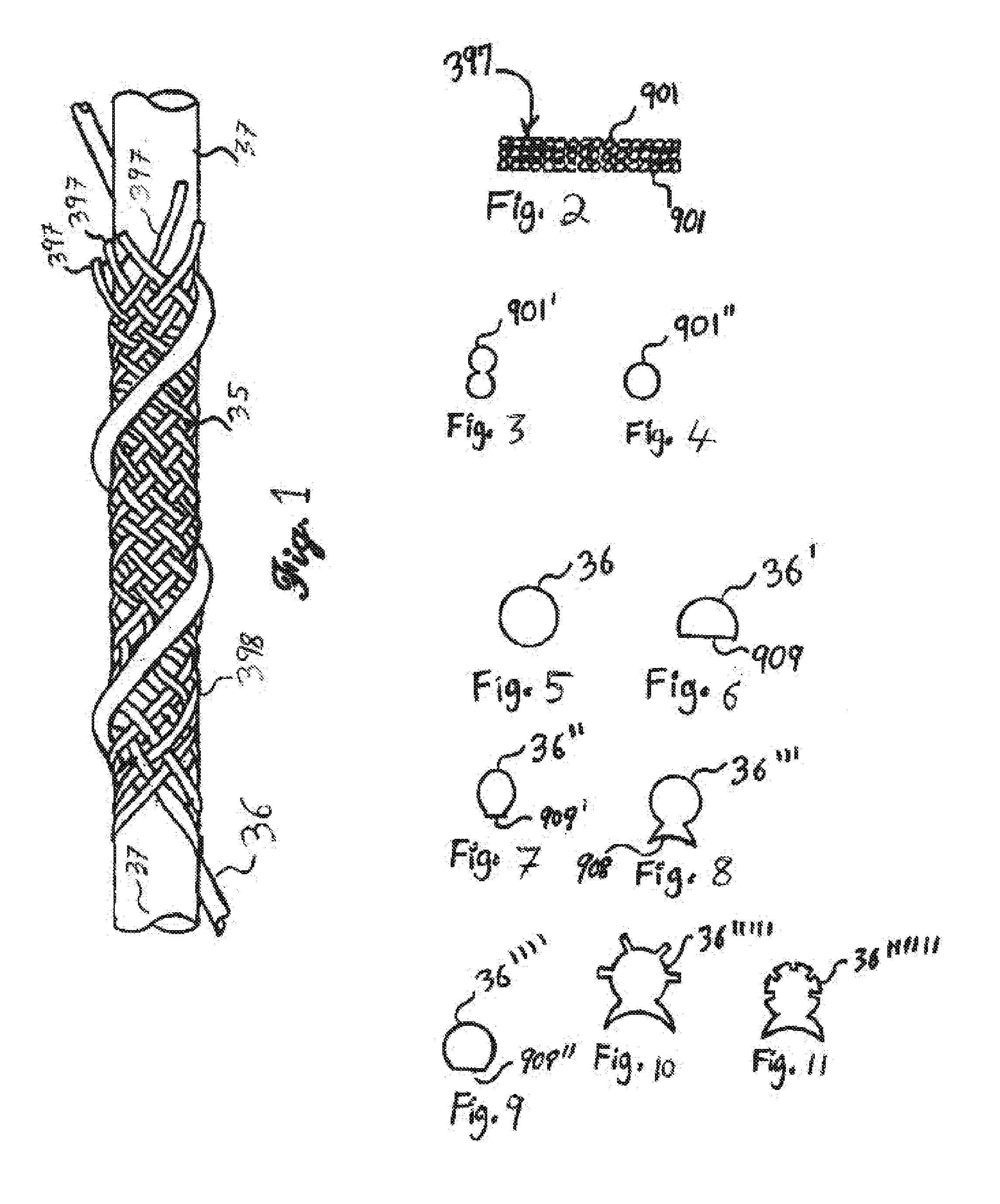 Lower drag helix rope for pelagic trawls and methods