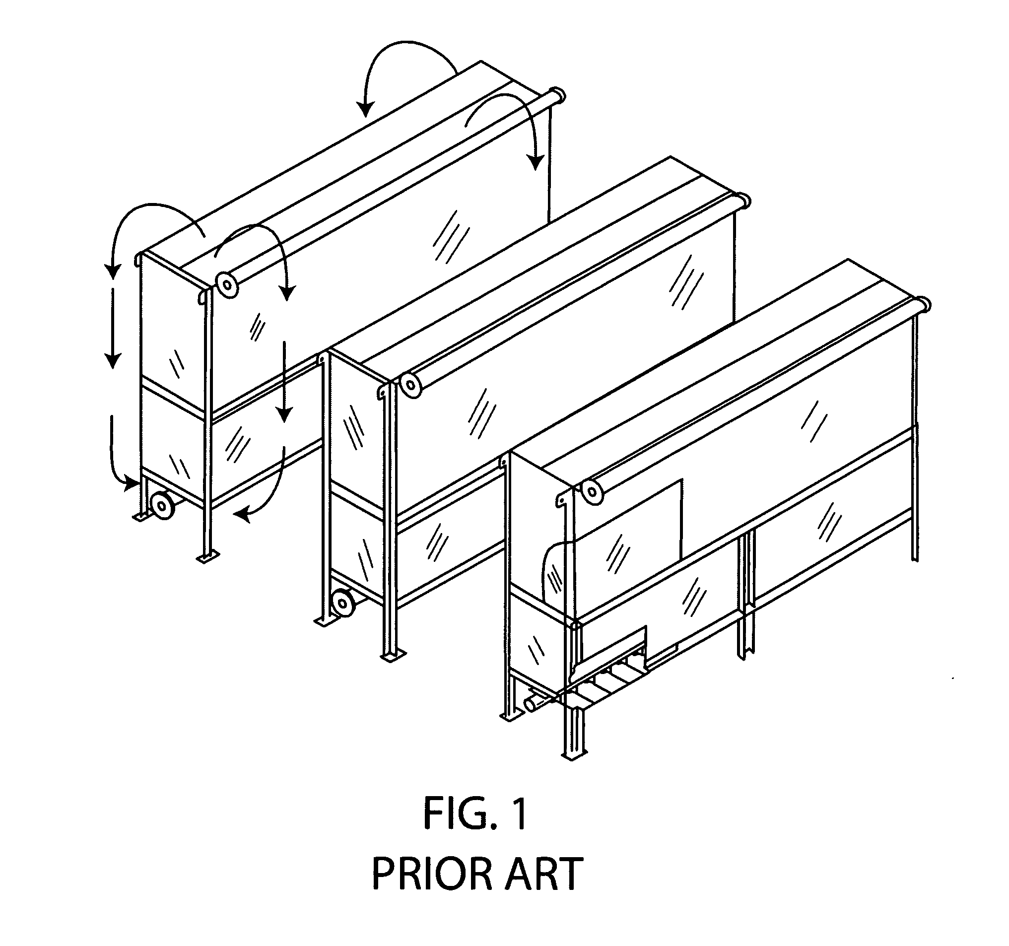 Efficient arrangement of membrane bioreactors