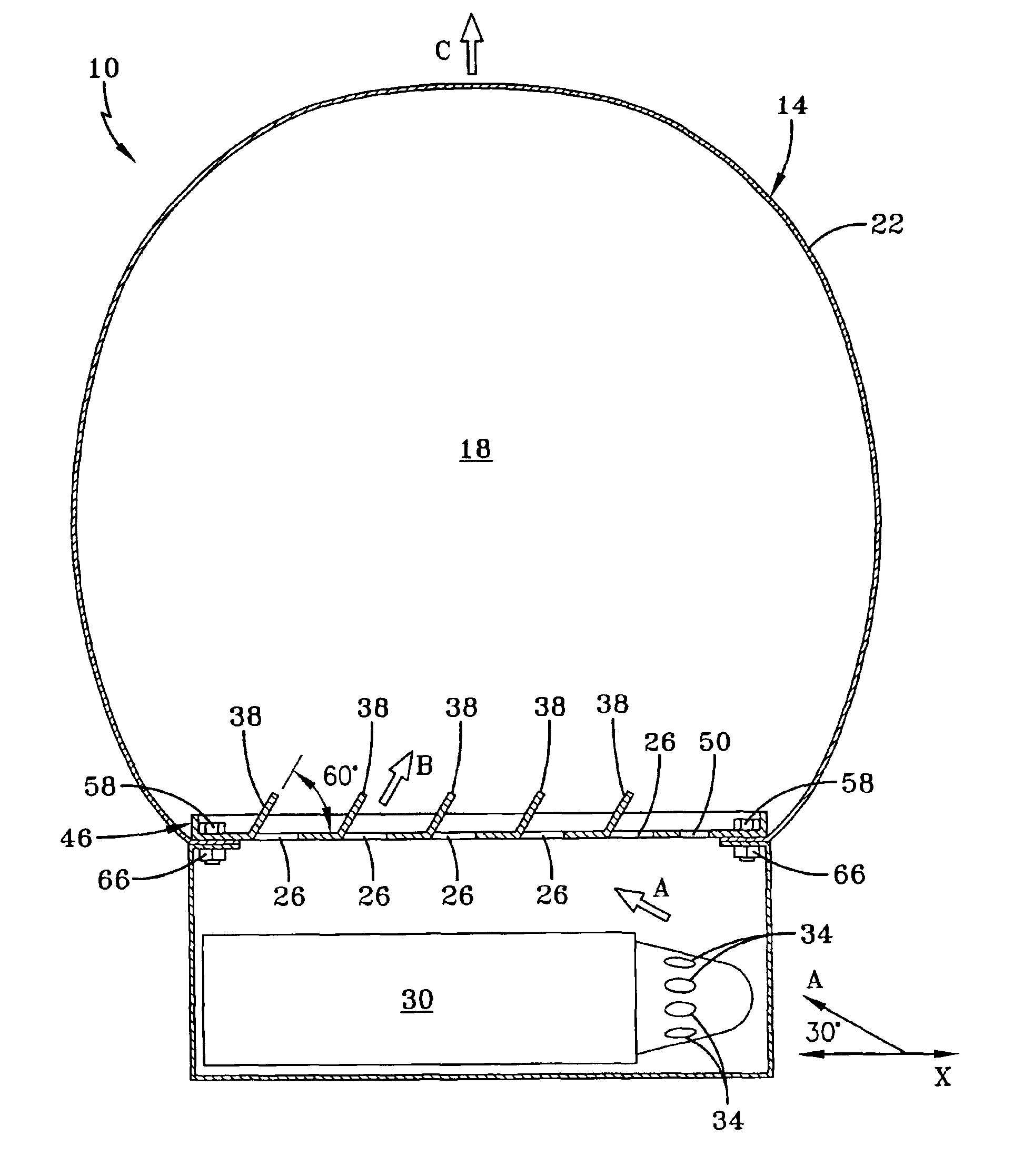 Air bag module diffuser