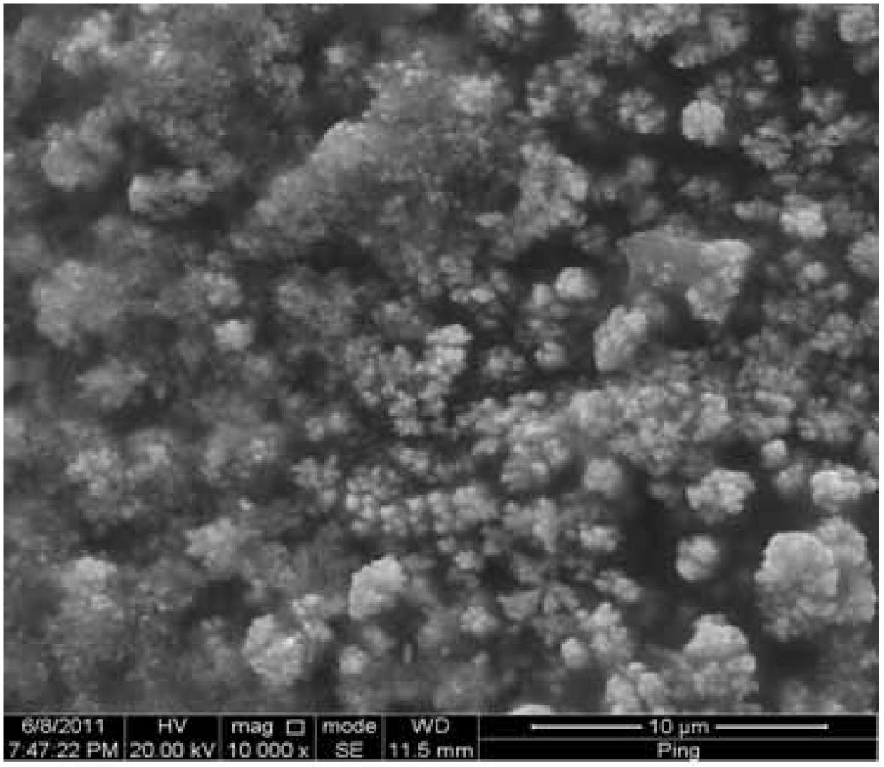 Preparation method for palladium modified electrode with base body formed by para-toluenesulfonic acid mixed with polypyrole