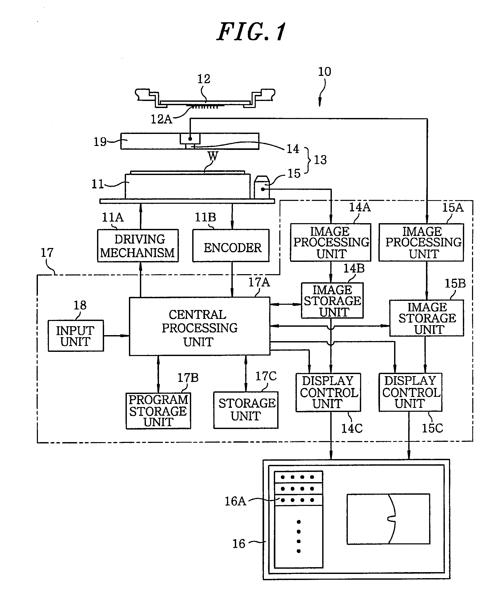 Method for detecting the center of wafer and storage medium storing a program for executing the method