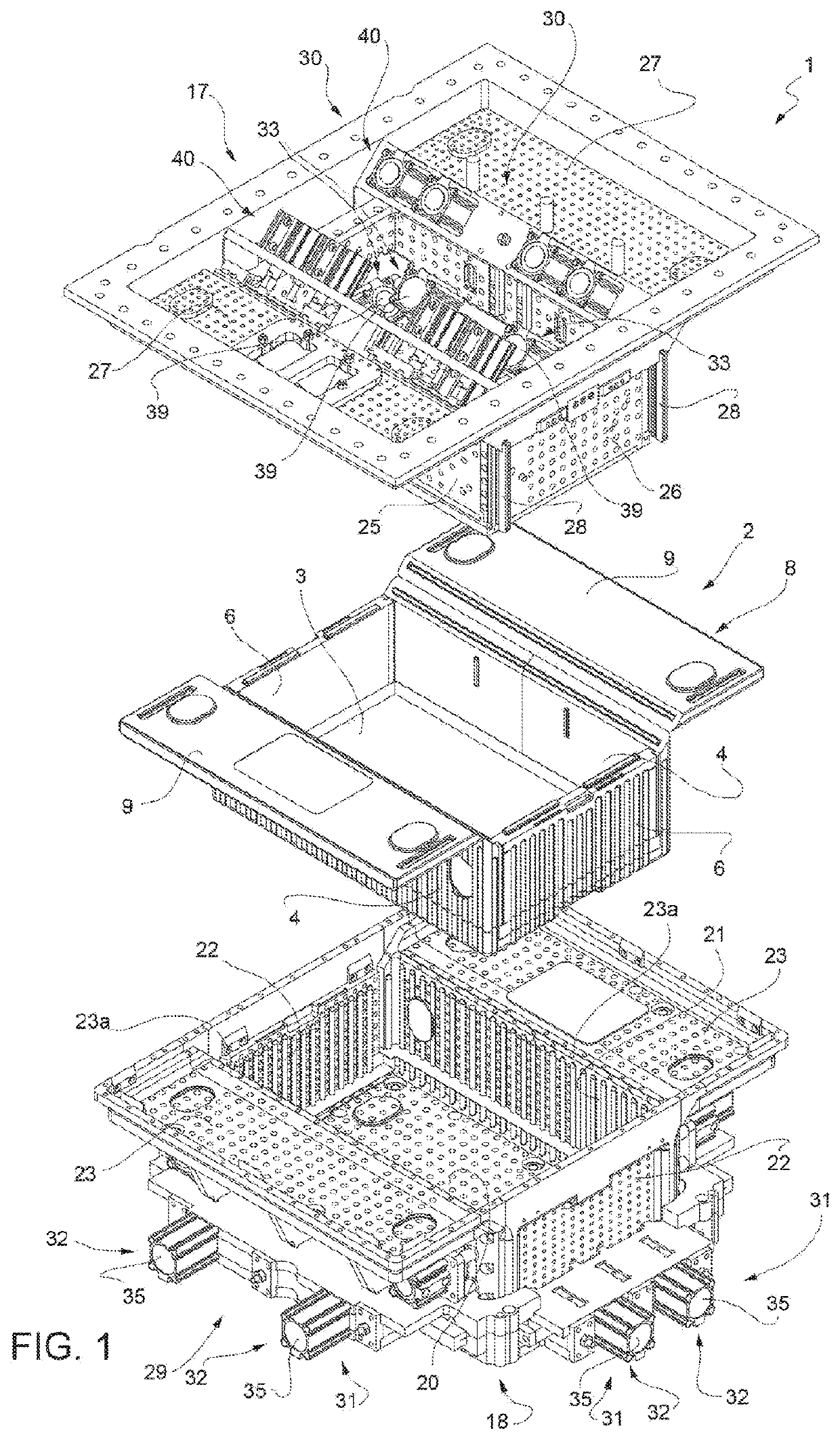 Method and mold for molding a foamed plastic foldable container, and container manufactured thereby