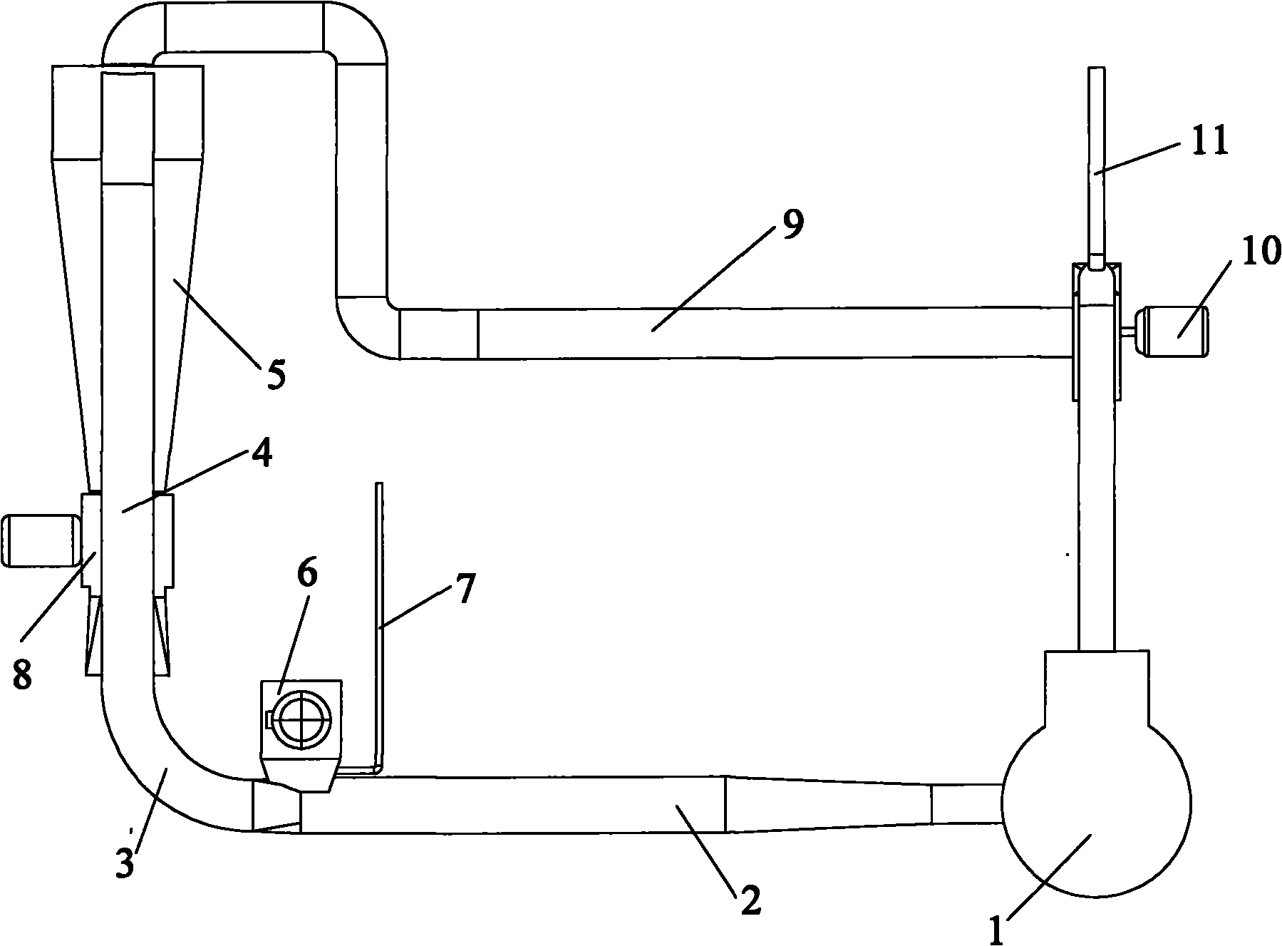 Pneumatic drying device