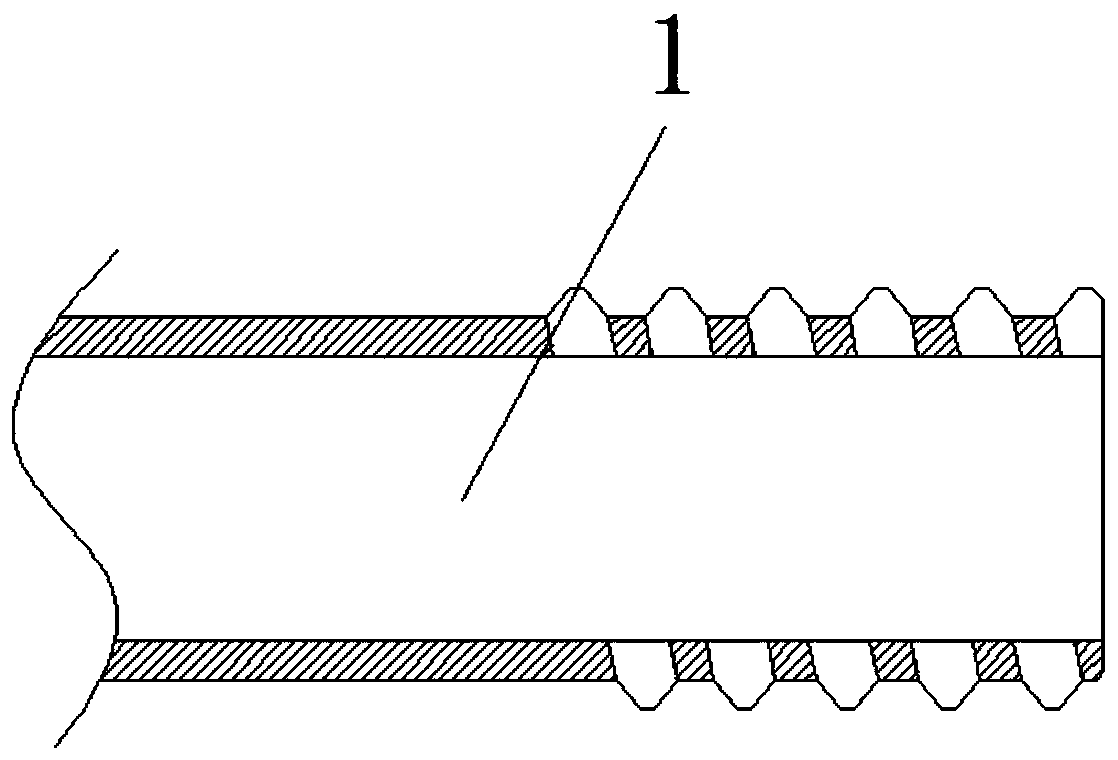 Tight coupling oil pipe for packer