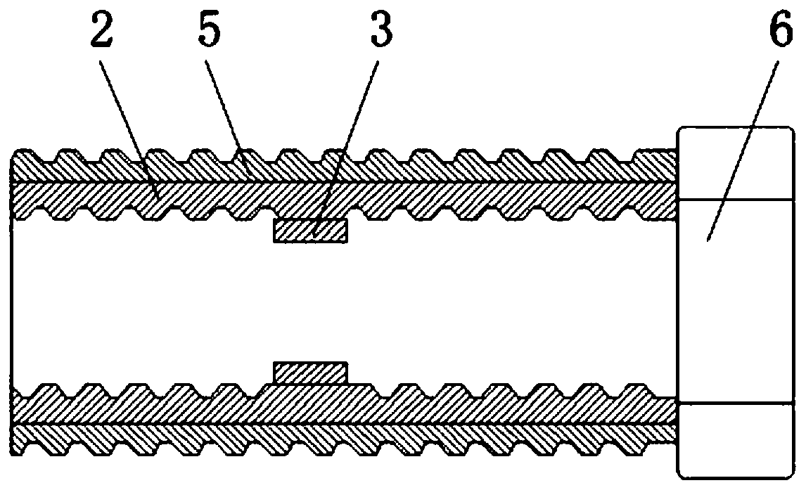 Tight coupling oil pipe for packer