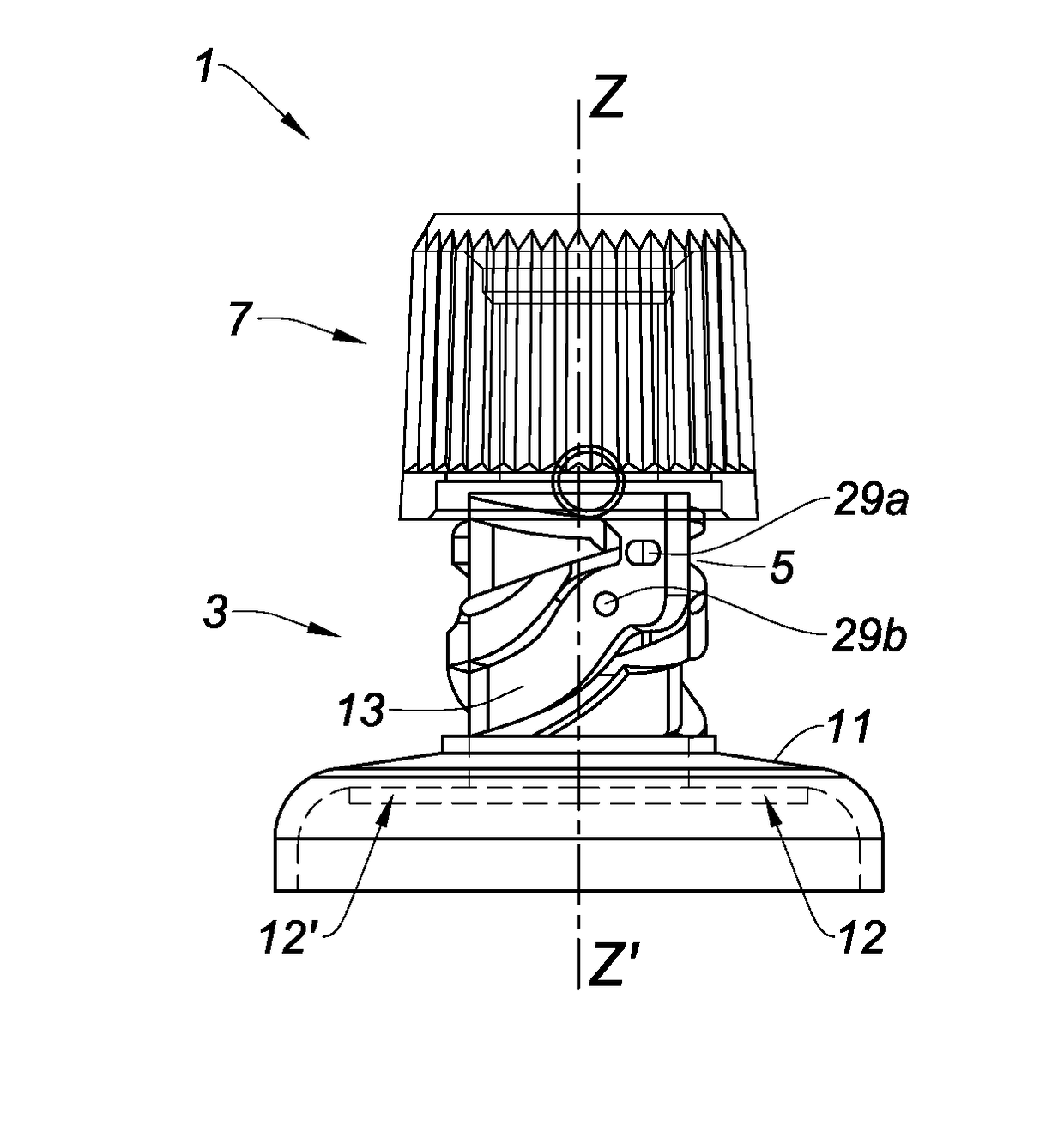 Perforating cap for a flexible tube