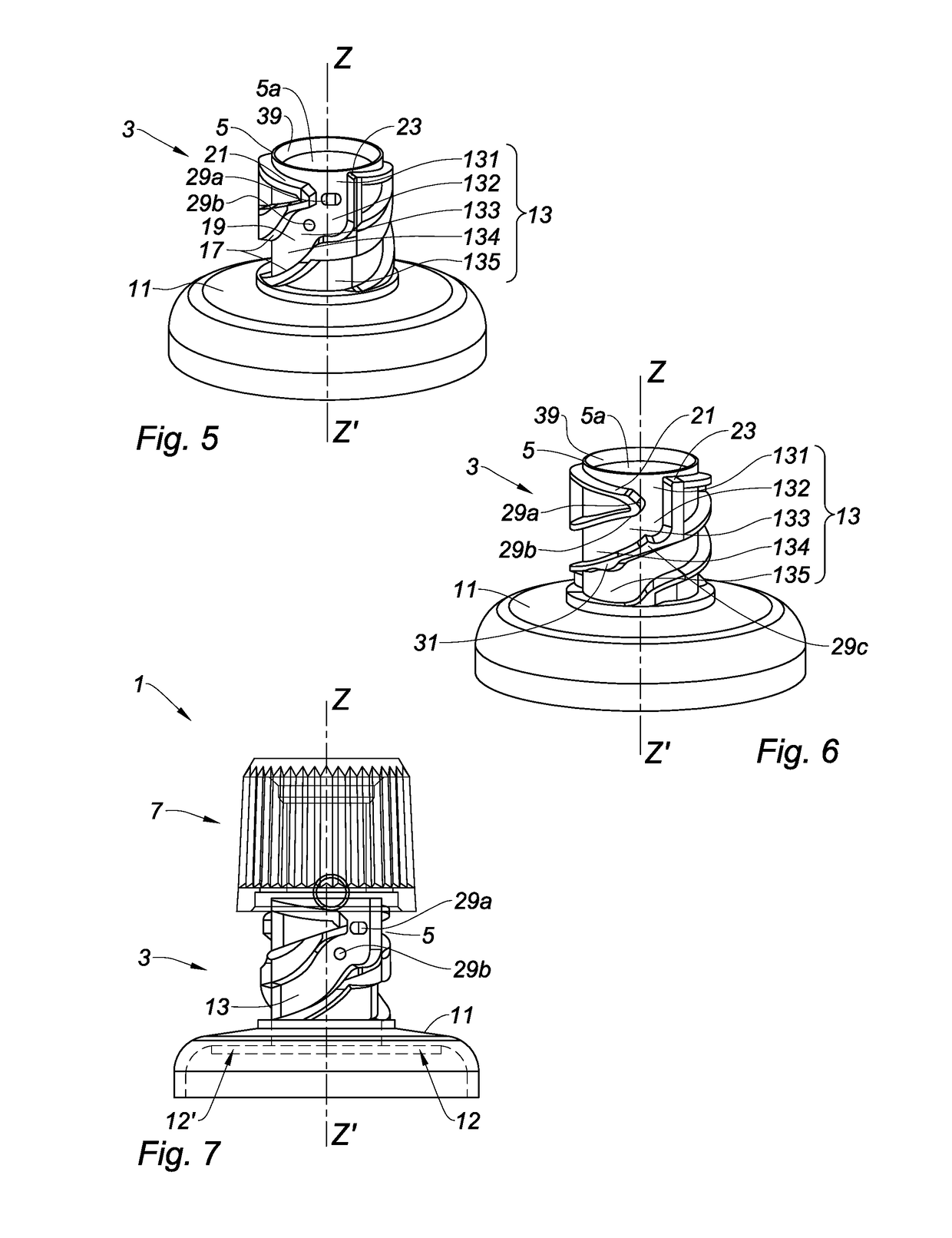 Perforating cap for a flexible tube