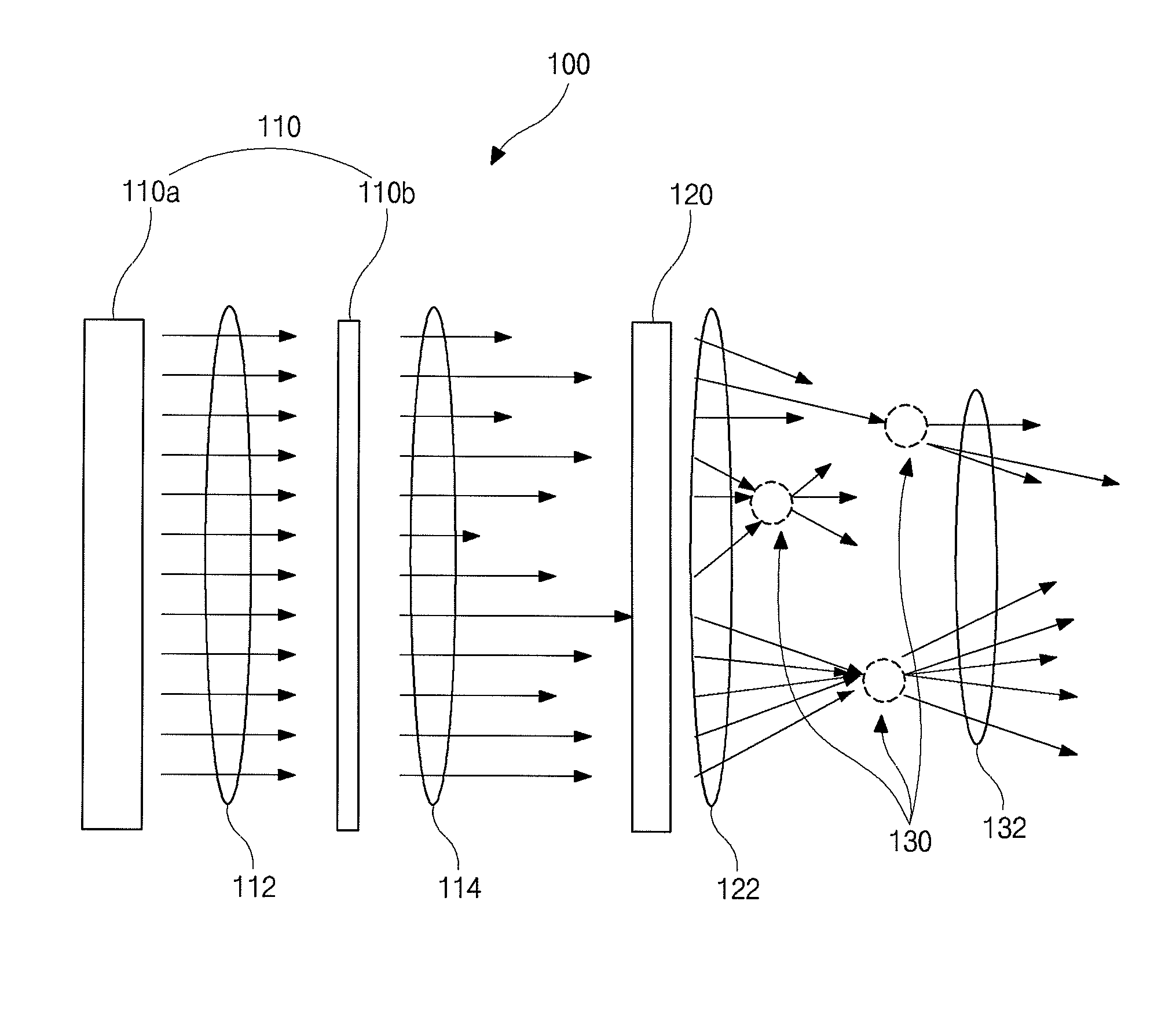 Integral photography type three-dimensional display device