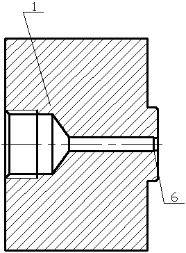 Spiral-flow type jammed cavitation device for breaking excess sludge