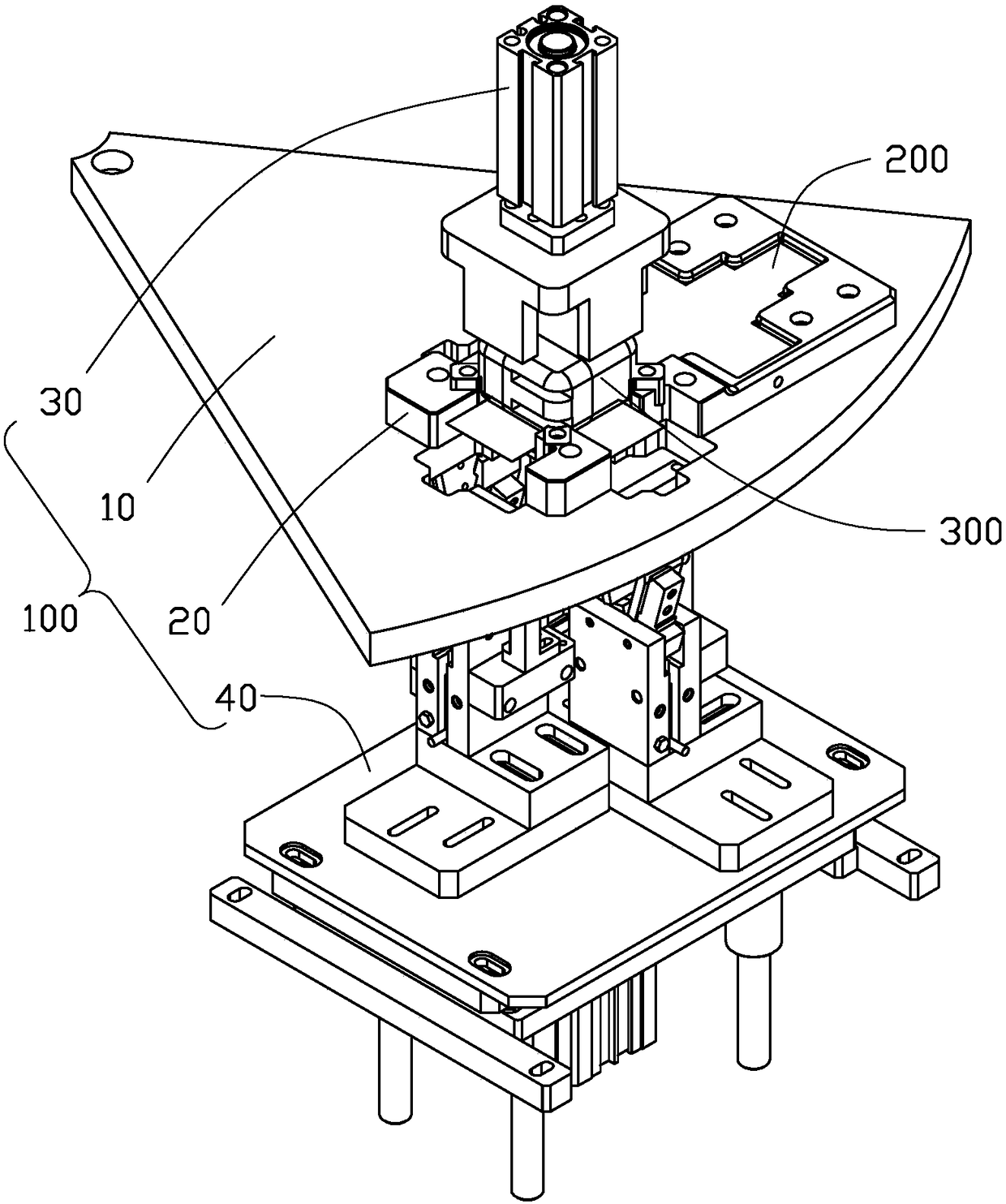 Automatic film tearing device