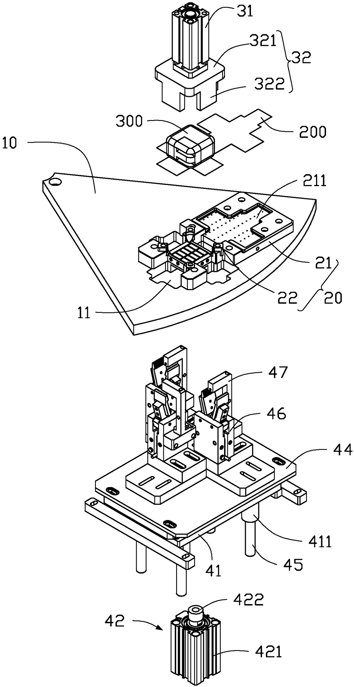 Automatic film tearing device