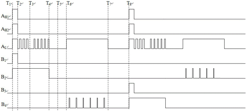 Driving circuit for dual-fuel-injector high-speed electromagnetic valve of opposed two-stroke engine