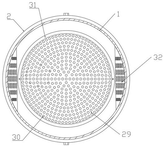 Putty powder filtering device