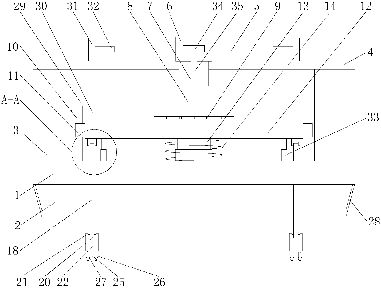 Numerical control press good in shock absorption effect