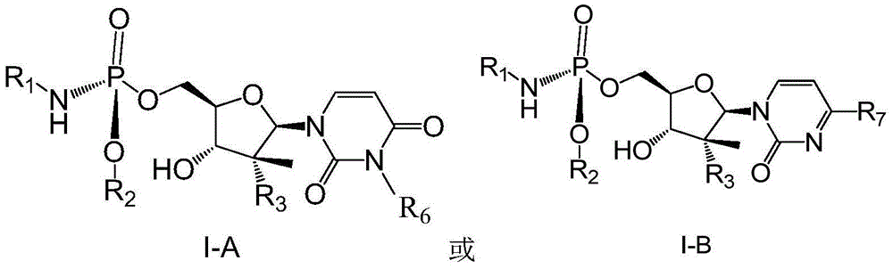 (2'R)-2'-deoxy-2'-halogenated-2'-methyluridine derivative, preparation method and uses thereof