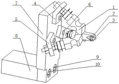 Umbrella-parallel-structure three-dimensional ultrasonic elliptic vibration cutting device and track generation method